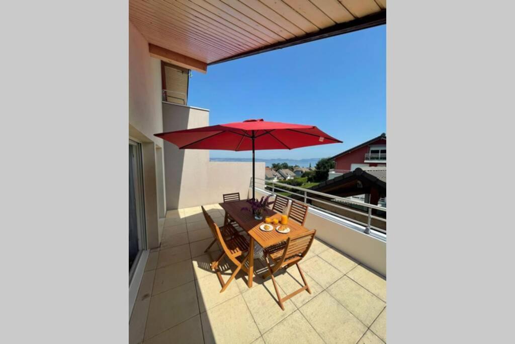 אוויאן-לה-באן Superbe Appartement Au Calme Avec Vue Sur Le Lac. מראה חיצוני תמונה